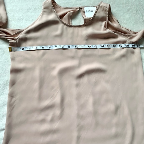 NWT Revolve L'academie Tie Sleeve Blouse Blush Pink - Picture 8 of 13